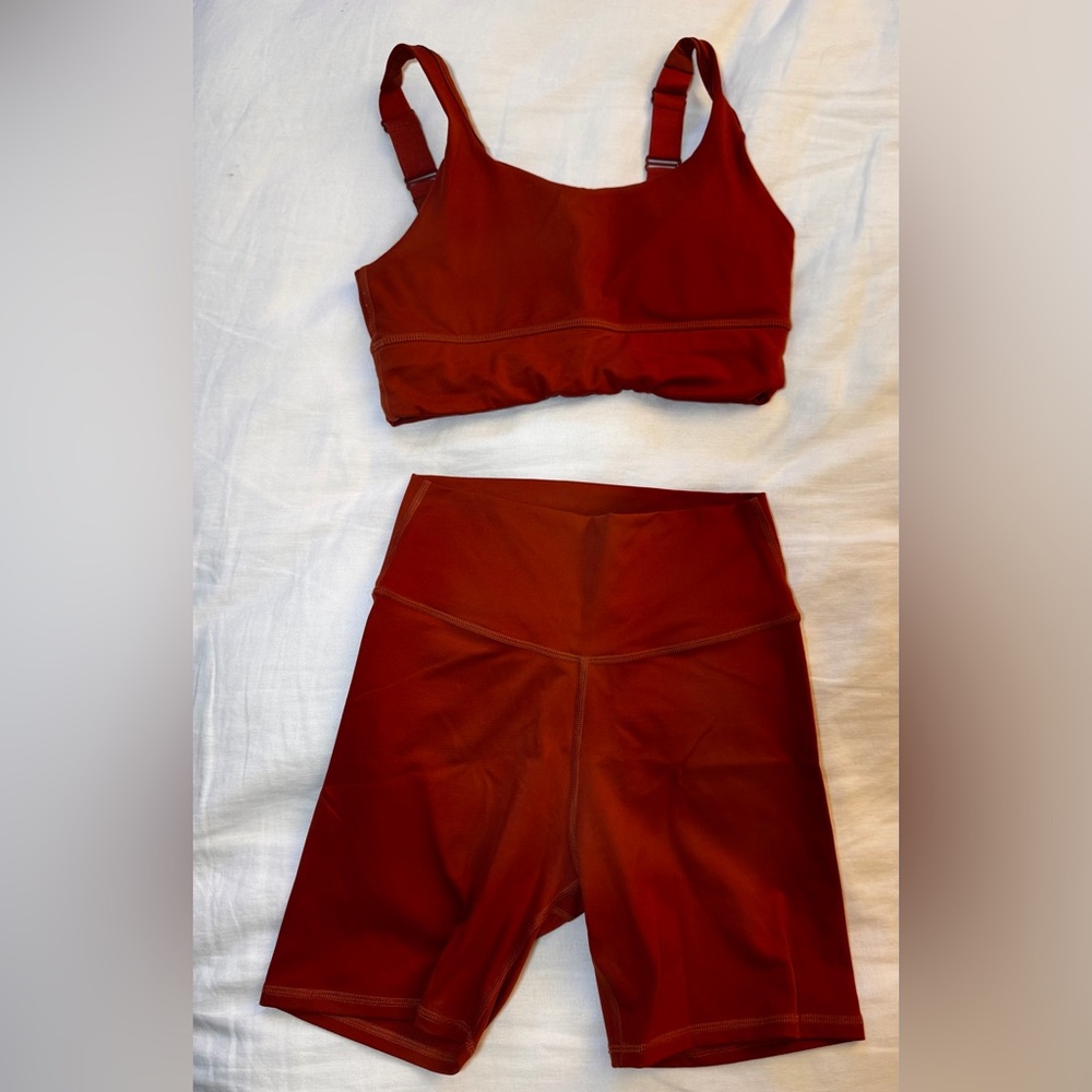 Burnt Orange Recreation Sweat Athletic Set